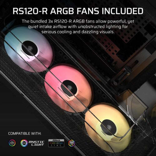 Corsair AIR 5400 RS-R ARGB Midi Tower Black