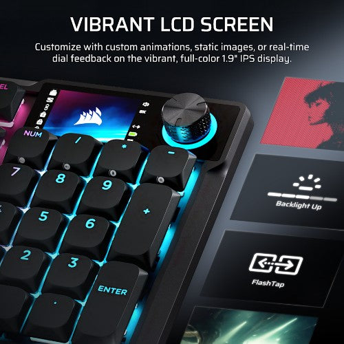 Corsair VANGUARD AIR 99 keyboard Gaming RF Wireless + USB QWERTY UK English Black
