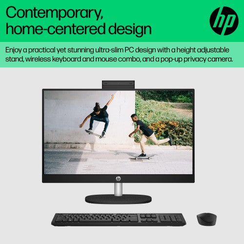 HP 24 -cr0063na PC Intel® Core™ i3 i3-N300 60.5 cm (23.8") 1920 x 1080 pixels All-in-One PC 8 GB DDR4-SDRAM 256 GB SSD Windows 11 Home Wi-Fi 6 (802.11ax) White