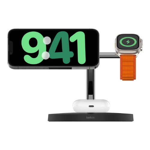 Belkin BoostCharge Pro Headset, Smartphone, Smartwatch Black USB Wireless charging Indoor