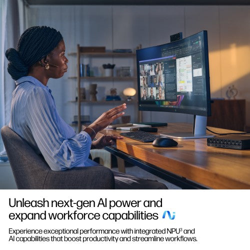 HP EliteDesk 8 G1a Next Gen Copilot+ PC AMD Ryzen™ AI 5 340 32 GB DDR5-SDRAM 1 TB SSD Windows 11 Pro Mini PC AI PC Black