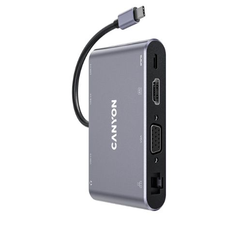 Canyon DS-14 USB 3.2 Gen 1 (3.1 Gen 1) Type-C Grey