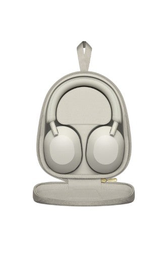 Sony WH-1000XM5 Noise Cancelling Wireless Headphones, 30 hours battery life, Overhead Bluetooth Headphones, Optimised for Alexa and Google Assistant, IOS and Android with Built-In Mic, in Silver