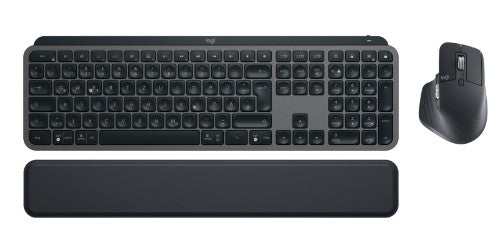 Logitech 920-010926 keyboard Mouse included Office RF Wireless + Bluetooth QWERTZ German Graphite