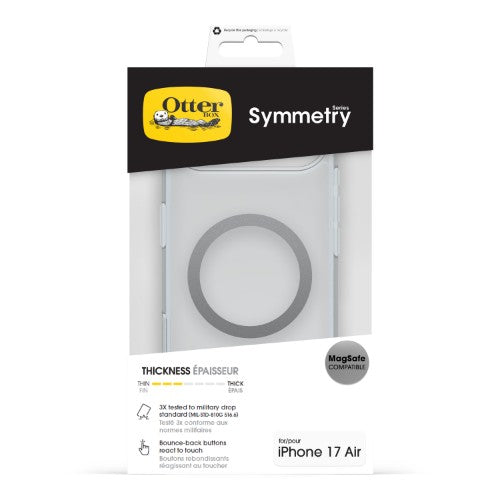 OtterBox Symmetry Clear MagSafe Series for Apple iPhone Air, transparent