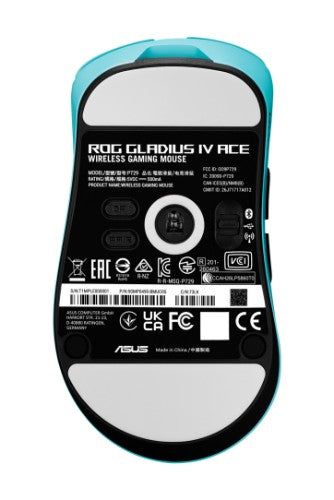 ASUS ROG Gladius IV Ace BLU mouse Gaming Right-hand RF Wireless + Bluetooth + USB Type-A Optical 65000 DPI