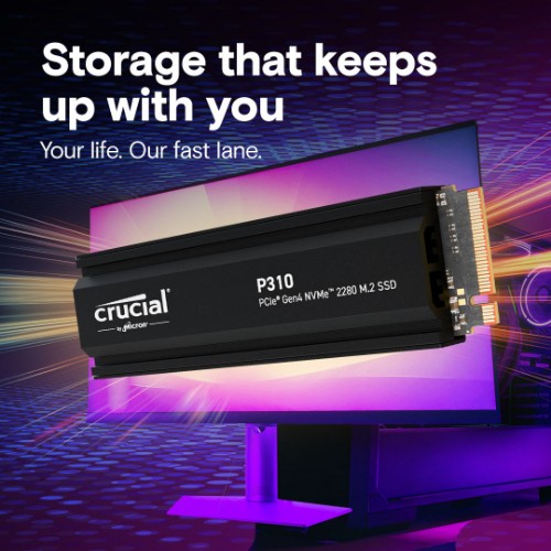 Crucial P310 2 TB M.2 PCI Express 4.0 NVMe