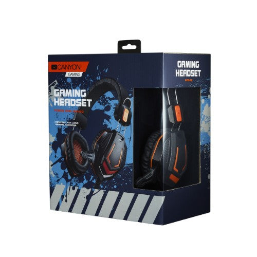 Canyon Multiplatform Gaming Headset Wired Head-band Black, Orange