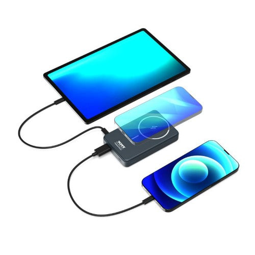 Port Designs 907005 power bank Lithium Polymer (LiPo) 10000 mAh Wireless charging Black