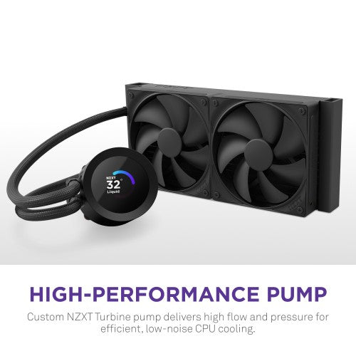NZXT Kraken Plus 280 Processor All-in-one liquid cooler 14 cm Black