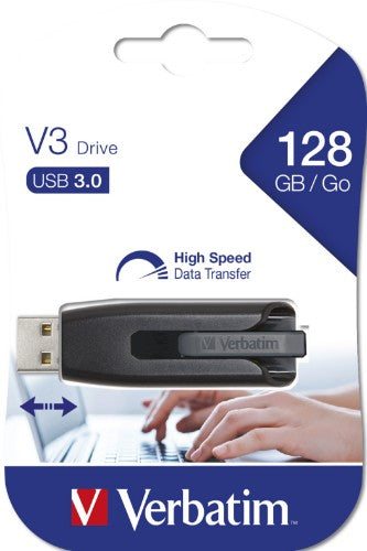 Verbatim V3 - USB 3.0 Drive 128 GB - Black