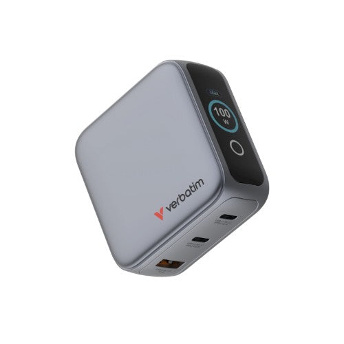 Verbatim Mini GaN Charger 100W with Display