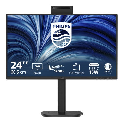 Philips 3000 series 24B2N3200JH/00 computer monitor 60.5 cm (23.8") 1920 x 1080 pixels Full HD LCD Black