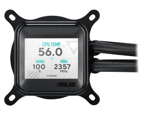 ASUS Prime LC 360 ARGB LCD Processor All-in-one liquid cooler 12 cm Black