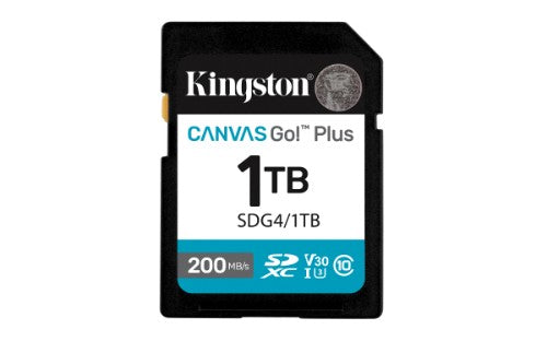 Kingston Technology Canvas Go! Plus 1TB SDXC Canvas Go Plus Gen4 200MB/s C10 UHS-I U3 V30