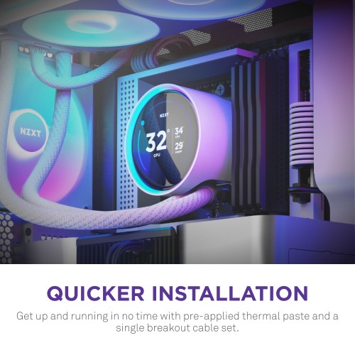 NZXT Kraken Elite 420 RGB Processor All-in-one liquid cooler 14 cm White 1 pc(s)