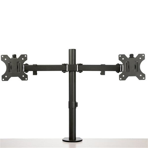 StarTech.com Desk Mount Dual Monitor Arm - Desk Clamp / Grommet VESA Monitor Mount for up to 32 inch Displays - Ergonomic Articulating Monitor Arm - Height Adjustable/Tilt/Swivel/Rotating