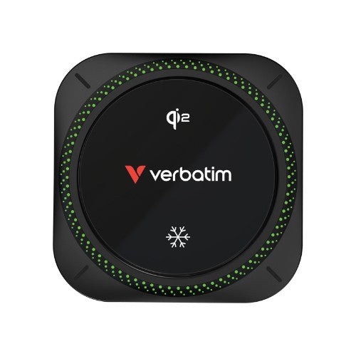 Verbatim Charge 'n' Drive Qi2 Magnetic Wireless Car Charger RGB