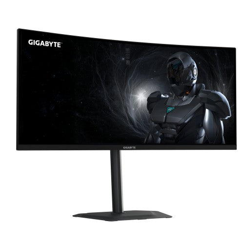 GIGABYTE G34WQC2 34” WQHD Curved Gaming Monitor - 3440 x 1440, 1500R, 200Hz, 1ms, 450 cd/m2, AMD FreeSync Premium, DisplayHDR 400, HDMI 2.0, Displayport 1.4