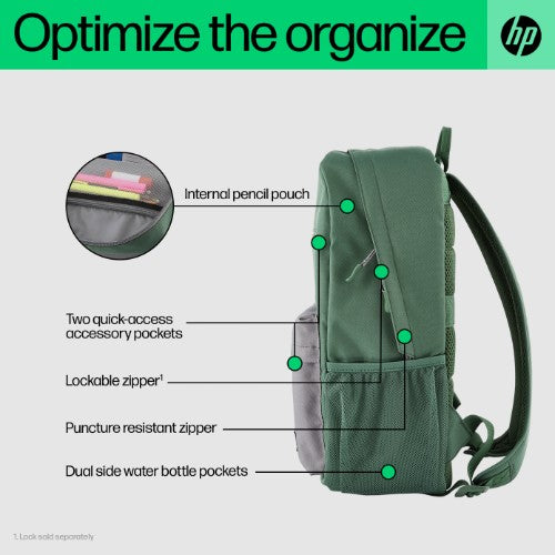 HP Campus Green Backpack