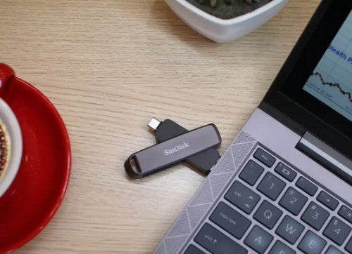 SanDisk SDDDE1-512G-G46 USB flash drive 512 GB USB Type-C/USB Type-A 3.2 Gen 2 (3.1 Gen 2) Black