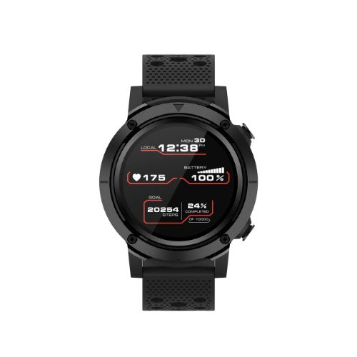 Canyon CNS-SW82BB smartwatch / sport watch 3.3 cm (1.3") 240 x 240 pixels Touchscreen Black GPS (satellite)