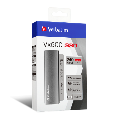 Verbatim Vx500 External SSD USB 3.1 Gen 2 240GB