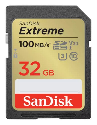 SanDisk Extreme 32 GB UHS-I Class 10 SDXC Memory Card