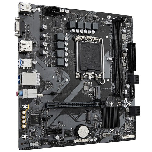 GIGABYTE B760M E Motherboard - Supports 14th Gen. Intel Core CPUs, 6+1+1 phases VRM, up to 7200MHz DDR5 (OC), 2xPCIe 4.0 M.2, 1 GbE LAN, USB 3.2 Gen 1