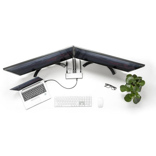 StarTech.com Thunderbolt 3 Dock - Dual 4K 60Hz Monitor TB3 Laptop Docking Station with DisplayPort, HDMI & 1080p VGA - 85W Power Delivery & Charging - 2x USB-A, Ethernet - Mac & Windows