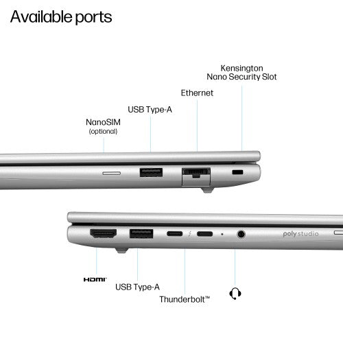 HP EliteBook 6 G1i AI PC Intel Core Ultra 5 225U Laptop 33.8 cm (13.3") WUXGA 24 GB DDR5-SDRAM 512 GB SSD Wi-Fi 6E (802.11ax) Windows 11 Pro Silver