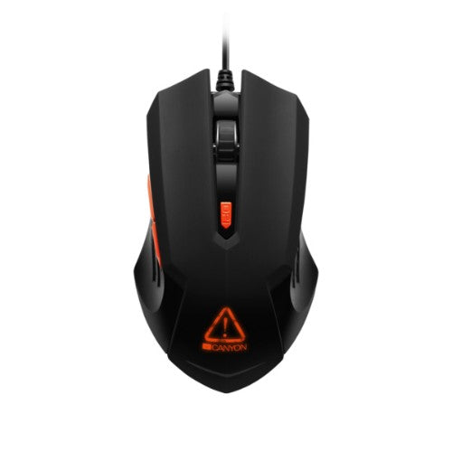 Canyon CND-SGS01 keyboard Mouse included Gaming USB QWERTY US English Black, Orange