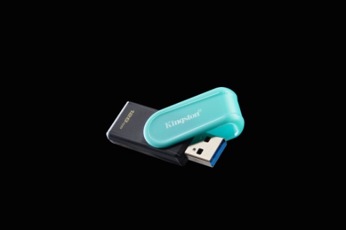 Kingston Technology DataTraveler 128GB Portable USB 3.2 Gen 1 Exodia S (Black/Turquoise)
