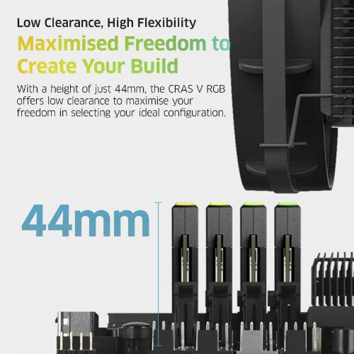 Klevv 32GB (2x16GB) 6400MHz CL32 DDR5 GAMING RAM MODULE 32-38-38-78 1.35V CRAS V RGB KIT