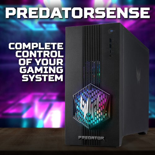 Acer Predator PO3-665 Intel Core i5-14400F 16GB RAM 512GB SSD RTX 5060 Windows 11 Home Gaming Desktop PC - Black