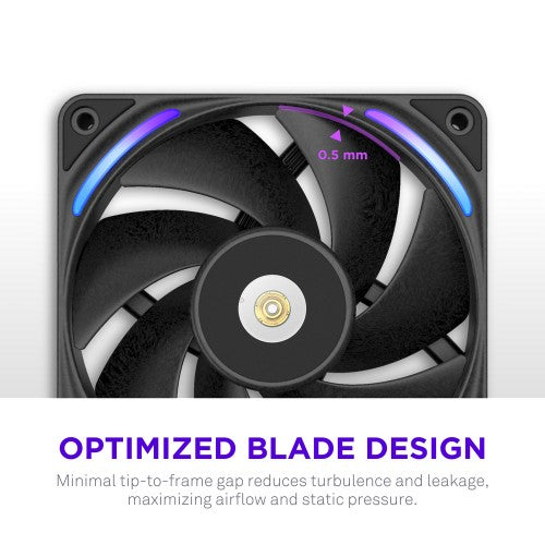 NZXT F360X Computer case Fan 12 cm Black 1 pc(s)
