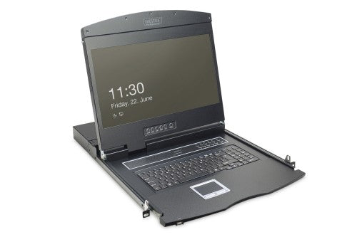 Digitus 19" LCD KVM Console, 16-Port Cat 5, US Keyboard