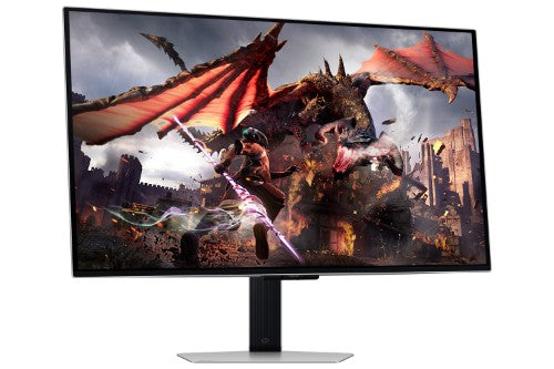 Samsung G80SD computer monitor 81.3 cm (32") 3840 x 2160 pixels 4K Ultra HD OLED Silver