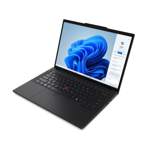 Lenovo ThinkPad T14 Gen 5 (Intel) Intel Core Ultra 7 155U Laptop 35.6 cm (14") WUXGA 16 GB DDR5-SDRAM 512 GB SSD Wi-Fi 6E (802.11ax) Windows 11 Pro UK English Black