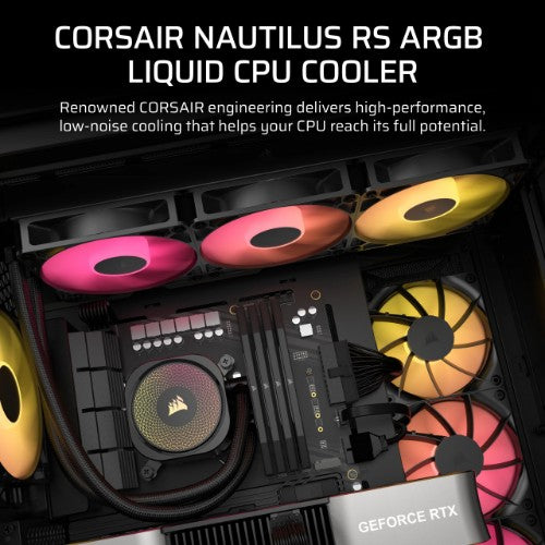 Corsair Nautilus 360 RS ARGB Processor Air cooler Black