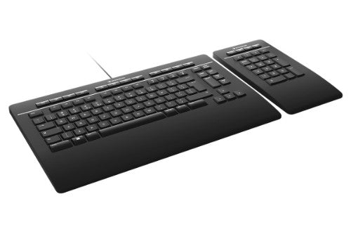 3Dconnexion Pro with Numpad keyboard Office USB + RF Wireless + Bluetooth QWERTZ German Black