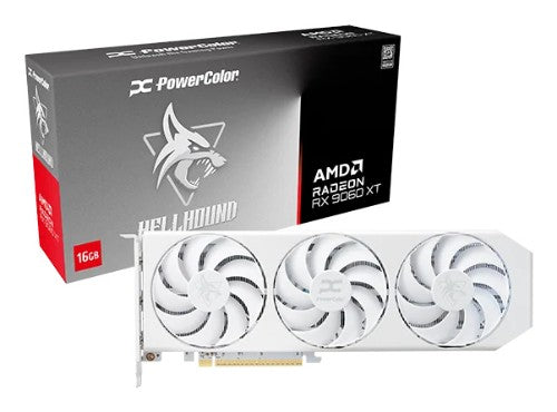 PowerColor Hellhound Radeon RX 9060 XT Spectral White AMD 16 GB GDDR6