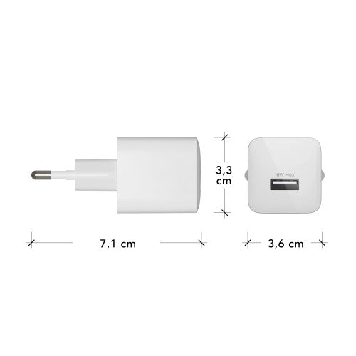 dbramante1928 re-charge Pro - EU Wall Charger USB-A 18W - W