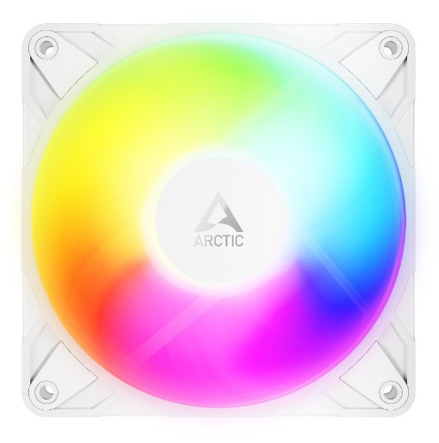 ARCTIC Freezer P12 Pro Reverse A-RGB (White) - 3 Pack - 120 mm A-RGB PWM Fan with Cable Splitter