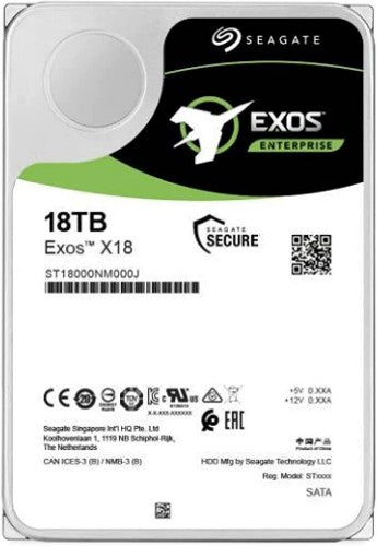 Seagate Enterprise ST18000NM000J internal hard drive 18 TB 7200 RPM 256 MB 3.5" Serial ATA III