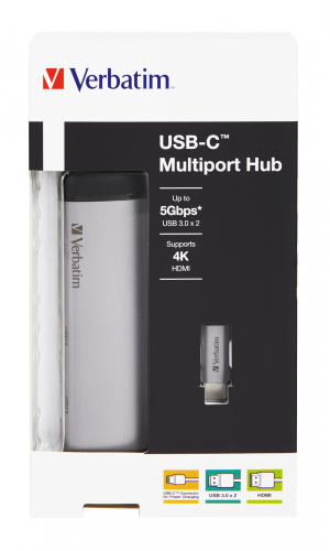Verbatim 49140 laptop dock/port replicator USB 3.2 Gen 1 (3.1 Gen 1) Type-C