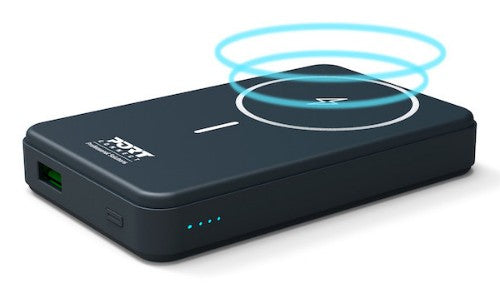 Port Designs 907005 power bank Lithium Polymer (LiPo) 10000 mAh Wireless charging Black