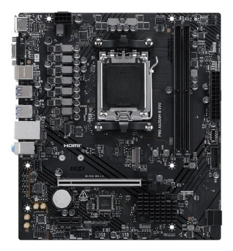 MSI PRO A620AM-B EVO motherboard AMD A620A Socket AM5 micro ATX