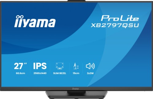 iiyama ProLite XB2797QSU-B1 computer monitor 68.6 cm (27") 2560 x 1440 pixels Quad HD LED Black
