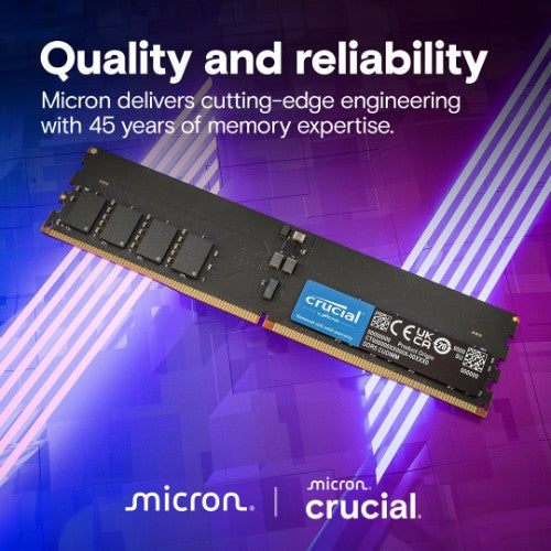Crucial CT32G64C52CU5 memory module 32 GB 1 x 32 GB DDR5 6400 MT/s 288-pin DIMM